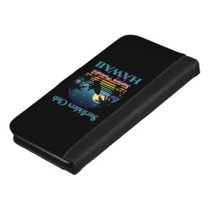Surf riders Club, Surfing Paradise, Hawaii iPhone 8/7 Plus Wallet Case