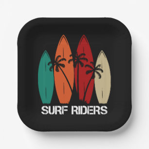 Surf Riders Paper Plates