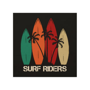 Surf Riders Wood Wall Art