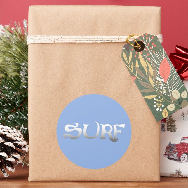 Surf round large stickers (Holiday)