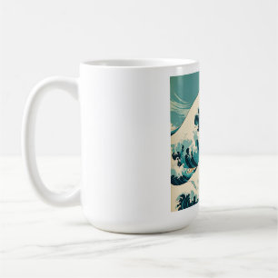 Surf’s Up Retro Wave Design Classic California  Coffee Mug