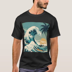 Surf’s Up Retro Wave Design Classic California T-Shirt