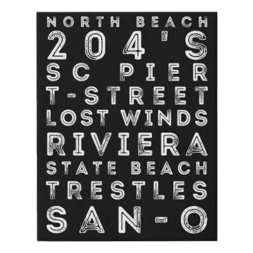 Surf San Clemente Wall Art 12x14