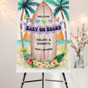 Surf & Sea Baby On Board Baby Shower Welcome