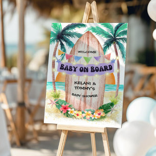 Surf & Sea Baby On Board Baby Shower Welcome 
