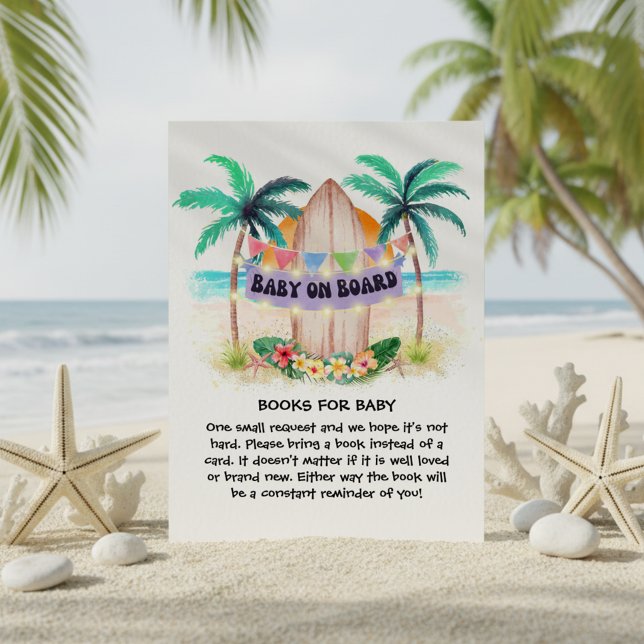 Surf & Sea | Beach Baby On Board Books For Baby Enclosure Card (Creator Uploaded)