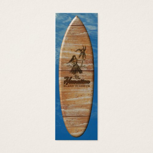   Surf Shack Surfboard Bookmark Business Card Templates