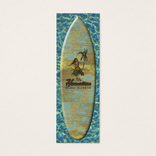Customizable Surf Shack Surfboard Bookmark Business Card