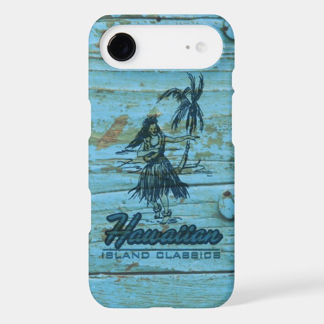 Surf Shack Hawaiian Faux Wood Case-Mate iPhone Case (Back)