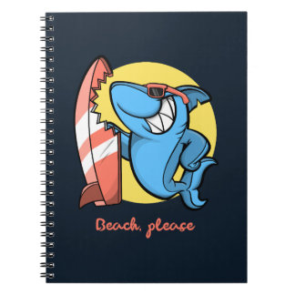 Surf Shark Beach Please Notebook