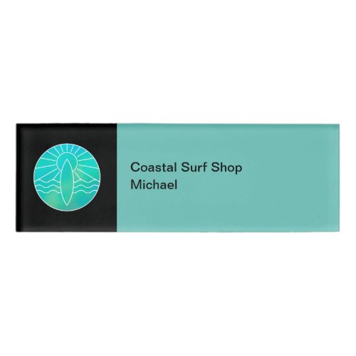 Surf Shop Beach Coastal Them Staff Name Tags