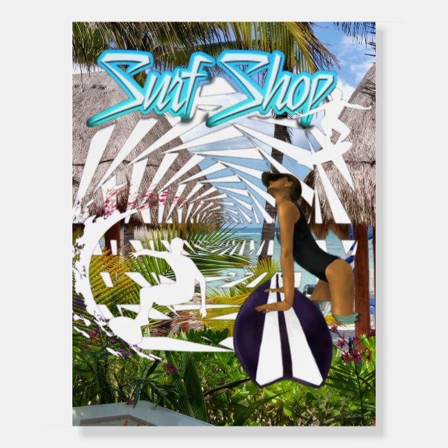  Surf Shop Village Foam Board (Front)