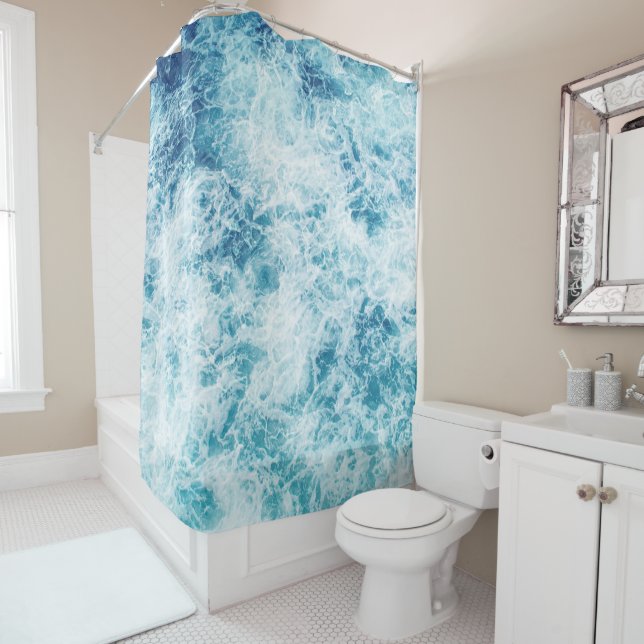 Surf Shower Curtain (In Situ)
