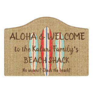 Surf Sign Customize Monogram Hawaiian Surfboards