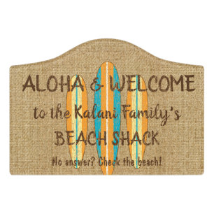 Surf Sign Customize Monogram Hawaiian Surfboards