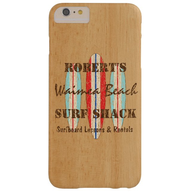 Surf Sign Customize Monogram Hawaiian Surfboards Case-Mate iPhone Case (Back)