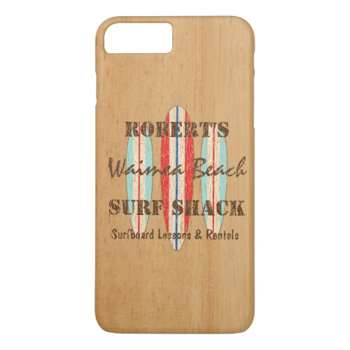 Surf Sign Customize Monogram Hawaiian Surfboards iPhone 8 Plus7 Plus Case