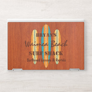 Surf Sign Customize Monogram Hawaiian Surfboards HP Laptop Skin