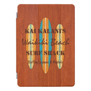 Surf Sign Customize Monogram Hawaiian Surfboards iPad Pro Cover