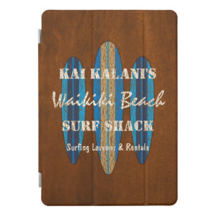 Surf Sign Customize Monogram Hawaiian Surfboards iPad Pro Cover