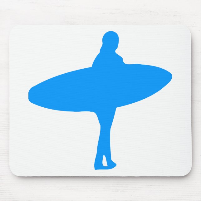 Surf Silhouette Mouse Pad (Front)