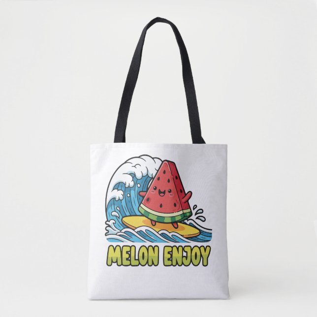 Surf & Snack Tote Bag (Front)