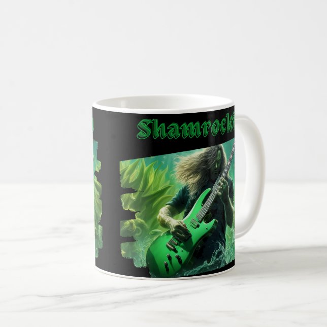 Surf Style Guitar Coffee Mug (Front Right)