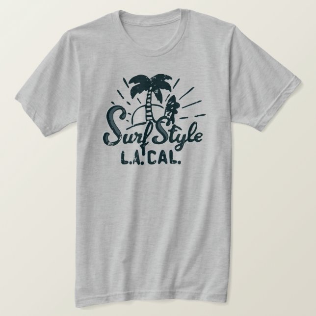 Surf Style Surfer  T-Shirt (Design Front)
