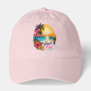 Surf, Sun & Palm Trees – Tropical Summer Vibes Hat
