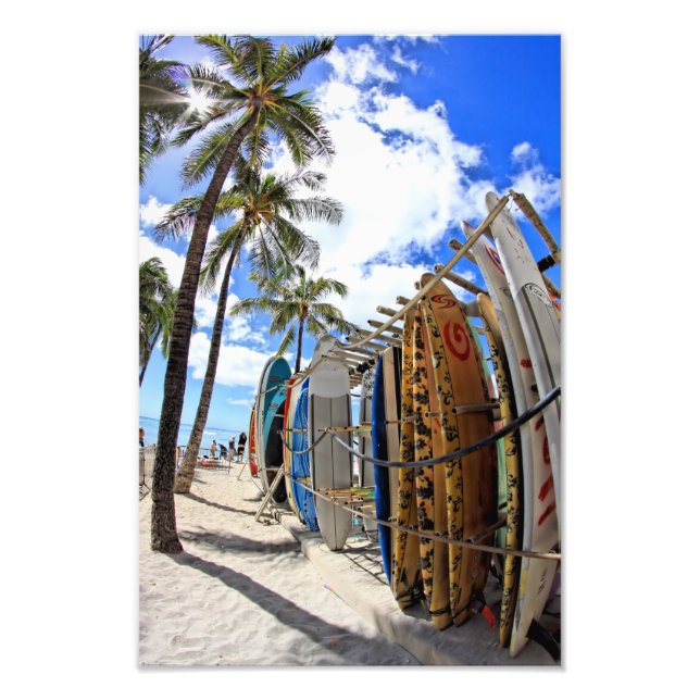 Surf & Sun Waikiki Photo Print (Front)
