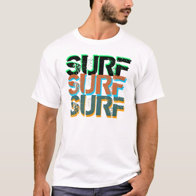 SURF SURF SURF Singlet T-Shirt (Front)