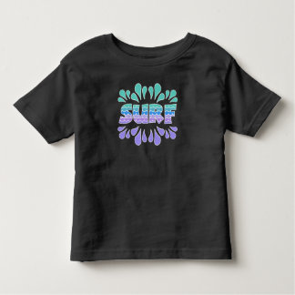 SURF-Surf with Waves, Colorful Surfing, Surfer Toddler T-shirt