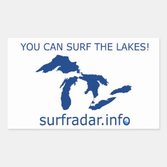 Surf the Great Lakes sticker