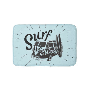 Surf The Wave Bathroom Mat