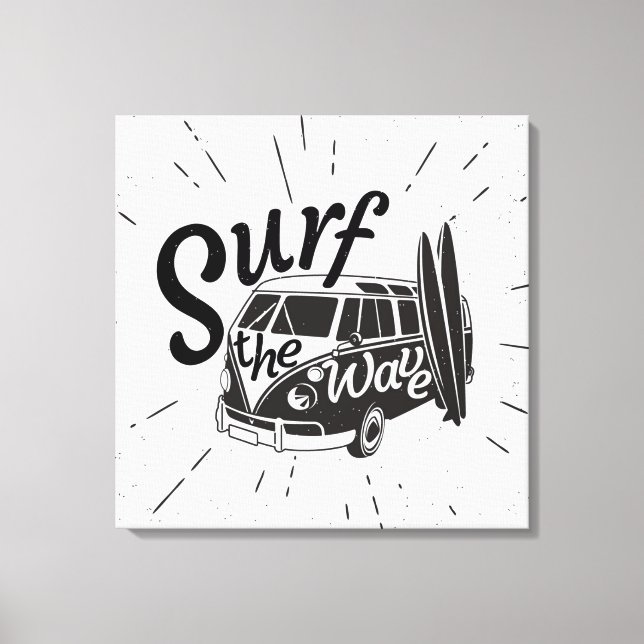 Surf The Wave Canvas Print (Front)