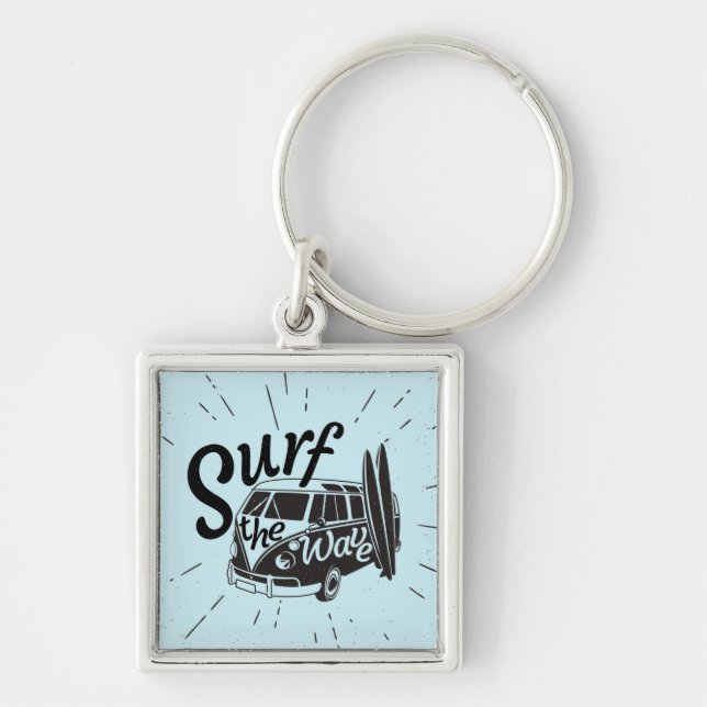 Surf The Wave Keychain (Front)