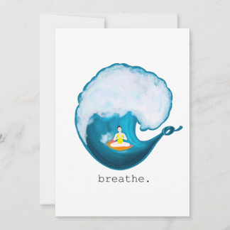 surf the wave of life thank you card