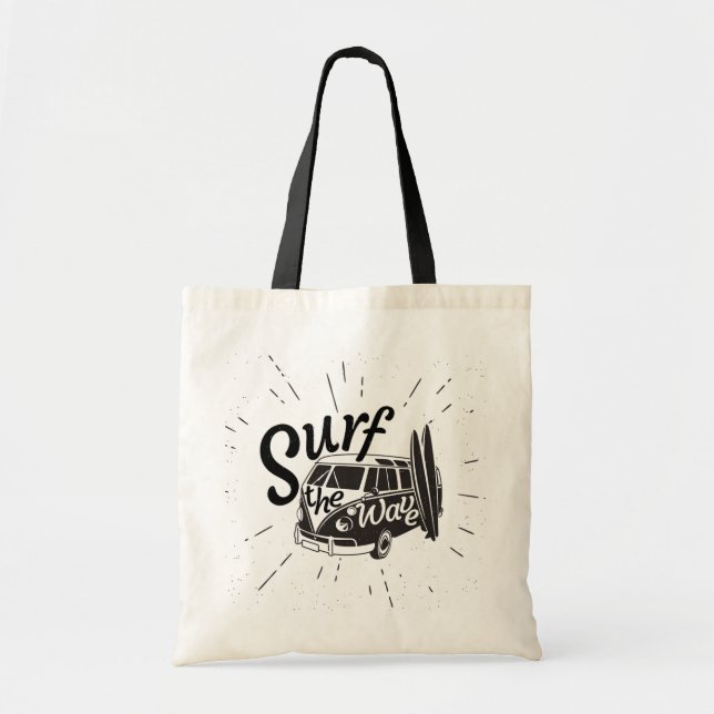 Surf The Wave Tote Bag (Front)