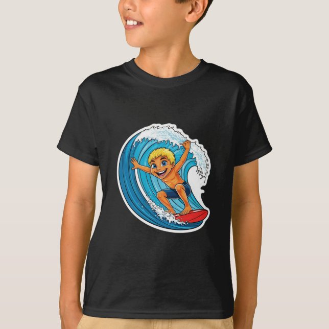 Surf the Waves – Ride the Adventure in Style T-Shirt (Front)