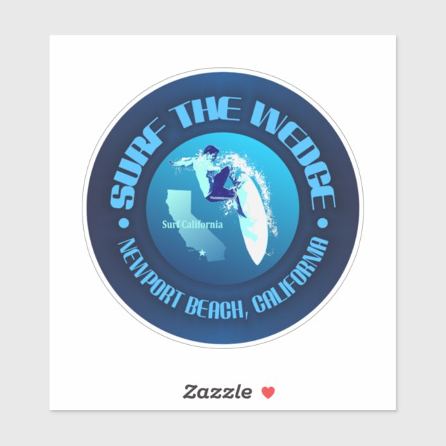Surf the Wedge Sticker (Sheet)
