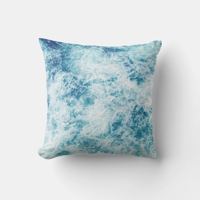 Surf Throw Pillow (Front)