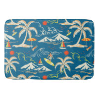 Surf tropical island themed pattern