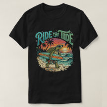 Surf Turtle Beach Ride The Tide Retro Summer vibes