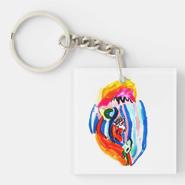 Surf up summer  keychain (Front)