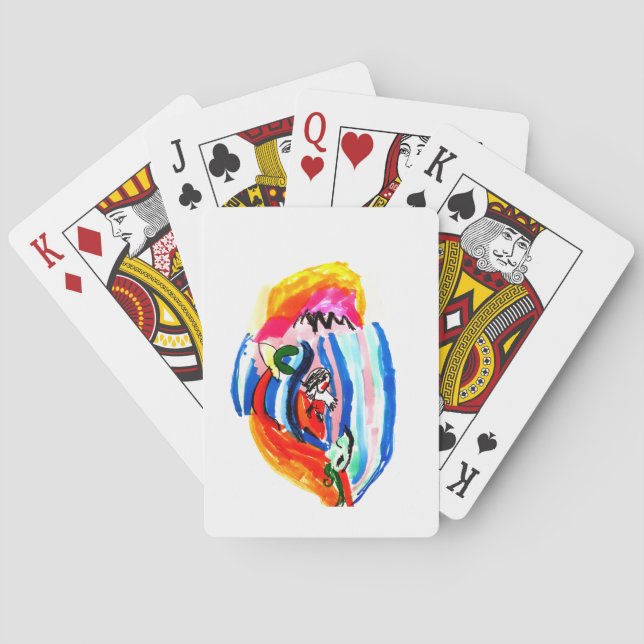Surf up summer  poker cards (Back)