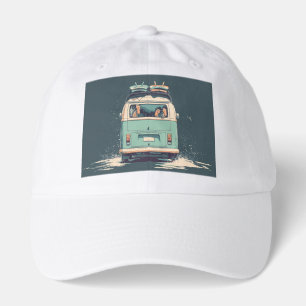 Surf Van Splash – Retro Beach Camper Hat