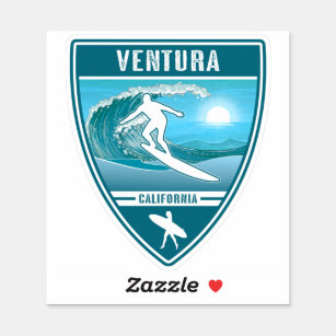 Surf Ventura California Sticker