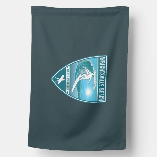 Surf Wrightsville Beach North Carolina House Flag (Front)