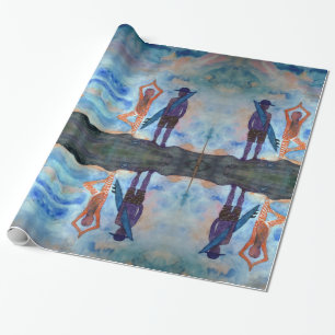 Surf Yoga Summer Glossy Wrapping Paper