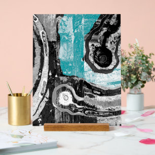 Surface Current – Abstract Flow & Structure Custom Acrylic Sign